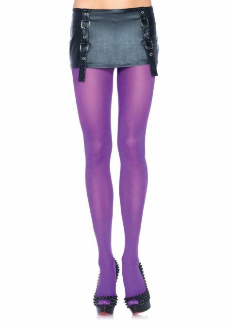 purple nylon tights