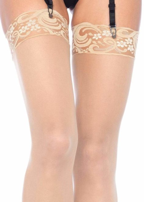 nude sheer thigh highs